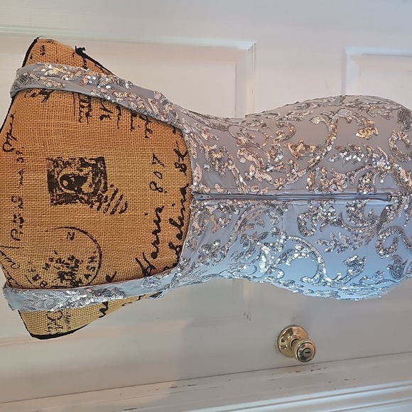 Sparkling Silver Sequin Mini Dress - Picture 5 of 7